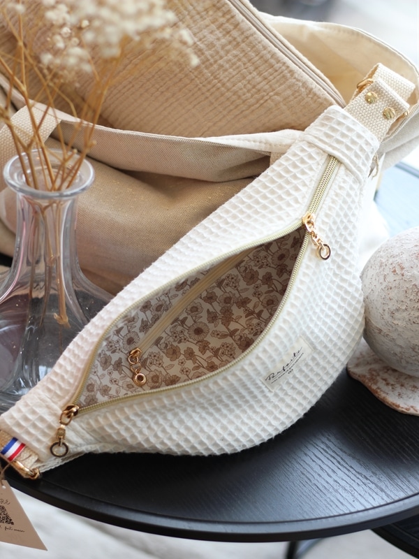 Banane Nid D'Abeille Blanche Maïssa Intérieur Banane Nid D'Abeille Blanche Maïssa Intérieur