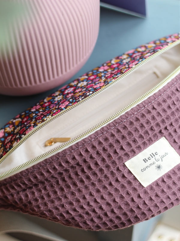 Banane Bicolore Nid d'Abeille Mauve Meera Intérieur Banane Bicolore Nid d'Abeille Mauve Meera Intérieur