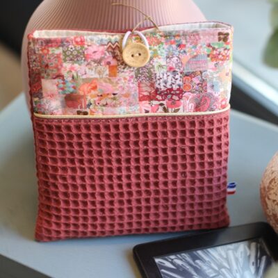 Pochette à Livre Bicolore Patchwork