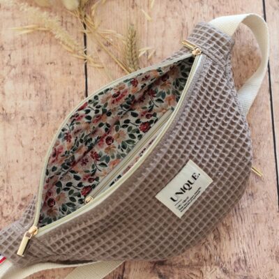 Banane Nid D'Abeille Taupe Esmée Intérieur