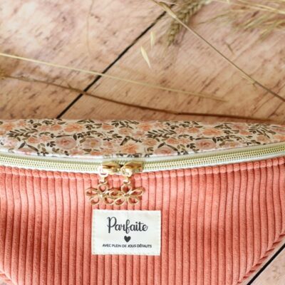Banane Bicolore Velours Corail Camille Etiquette