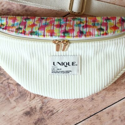 Banane Bicolore Velours Jaune Pâle Zachary Etiquette