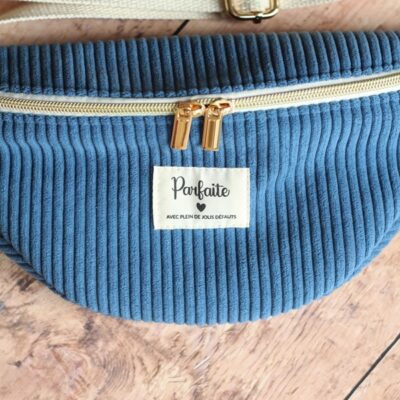 Banane Velours Denim Aldo Bleu Etiquette