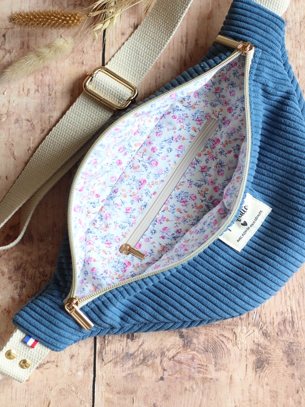 Banane Velours Denim Aldo Bleu Intérieur Banane Velours Denim Aldo Bleu Intérieur