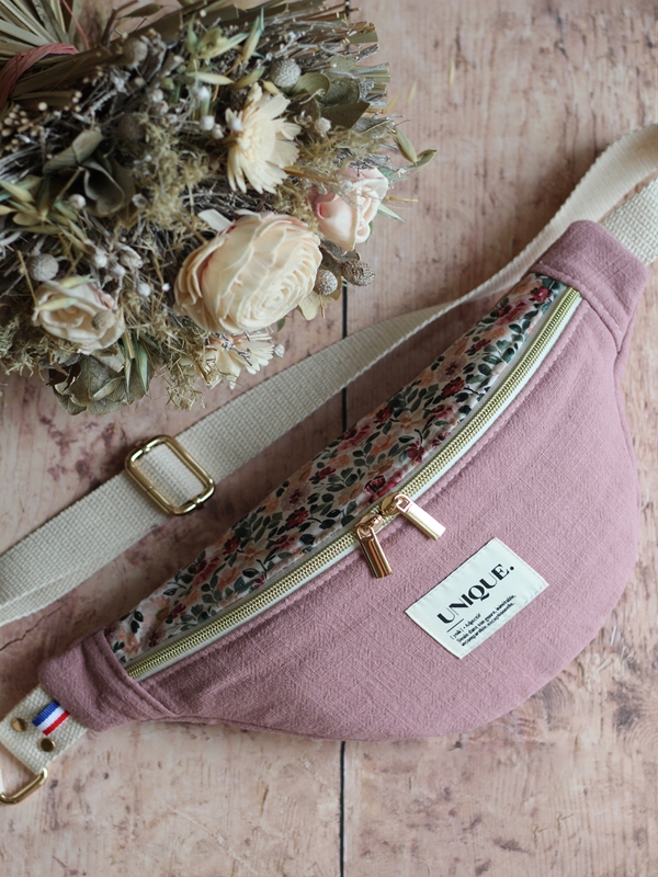 Banane Bicolore Lin Vieux Rose