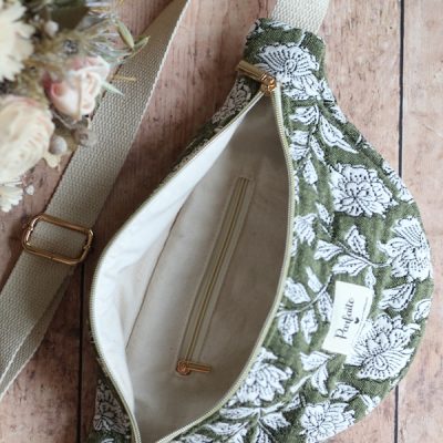 Banane Jacquard Vert Sauge Sauge Intérieur
