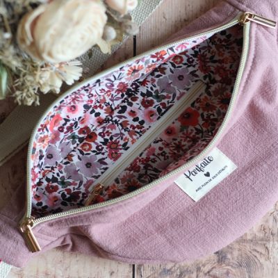Banane Lin Vieux Rose Pâquerettes Intérieur