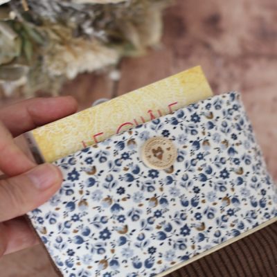 Pochette Ă Livre Brun Caseille Bleu Book