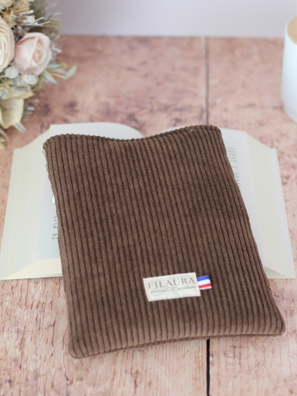 Pochette Ă Livre Brun Fleurs Prune Dos Pochette Ă Livre Brun Fleurs Prune Dos