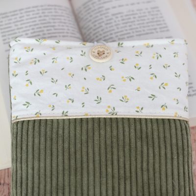 Pochette à Livre Kaki Tulipes Détails