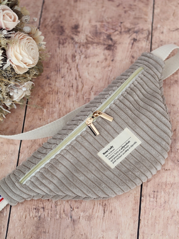 Banane Velours Zoé Beige
