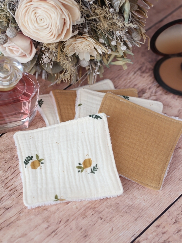 LINGETTES CITRONS FEUILLES OCRE DETAILS LINGETTES CITRONS FEUILLES OCRE DETAILS