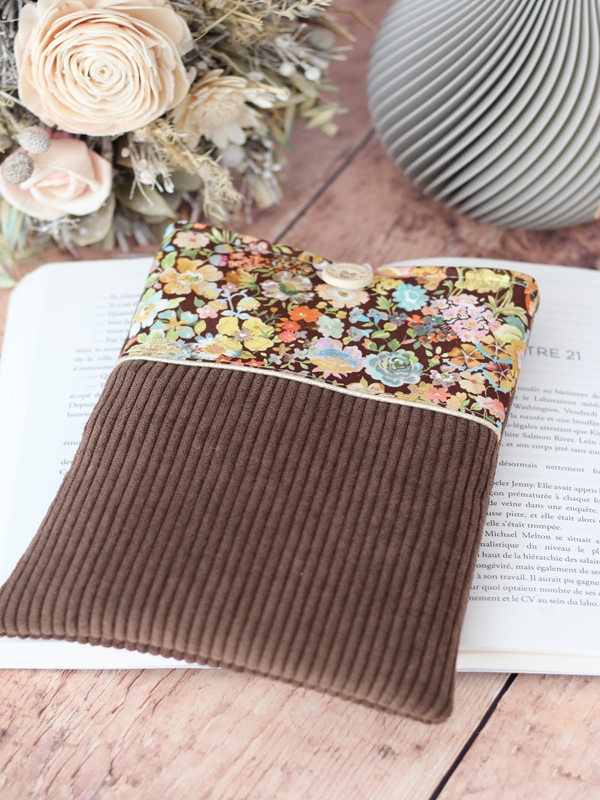 Pochette à Livre Velours Brun Meadow