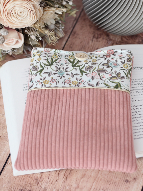 Pochette à Livre Velours Rose Tapestry