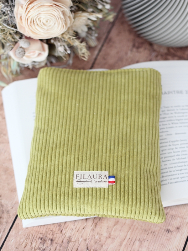 Pochette à Livre Velours Vert Felda Dos Pochette à Livre Velours Vert Felda Dos